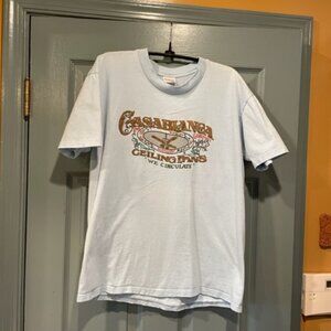 Casablanca Fans 90s t-shirt, rare, L, powder blue, very good condition